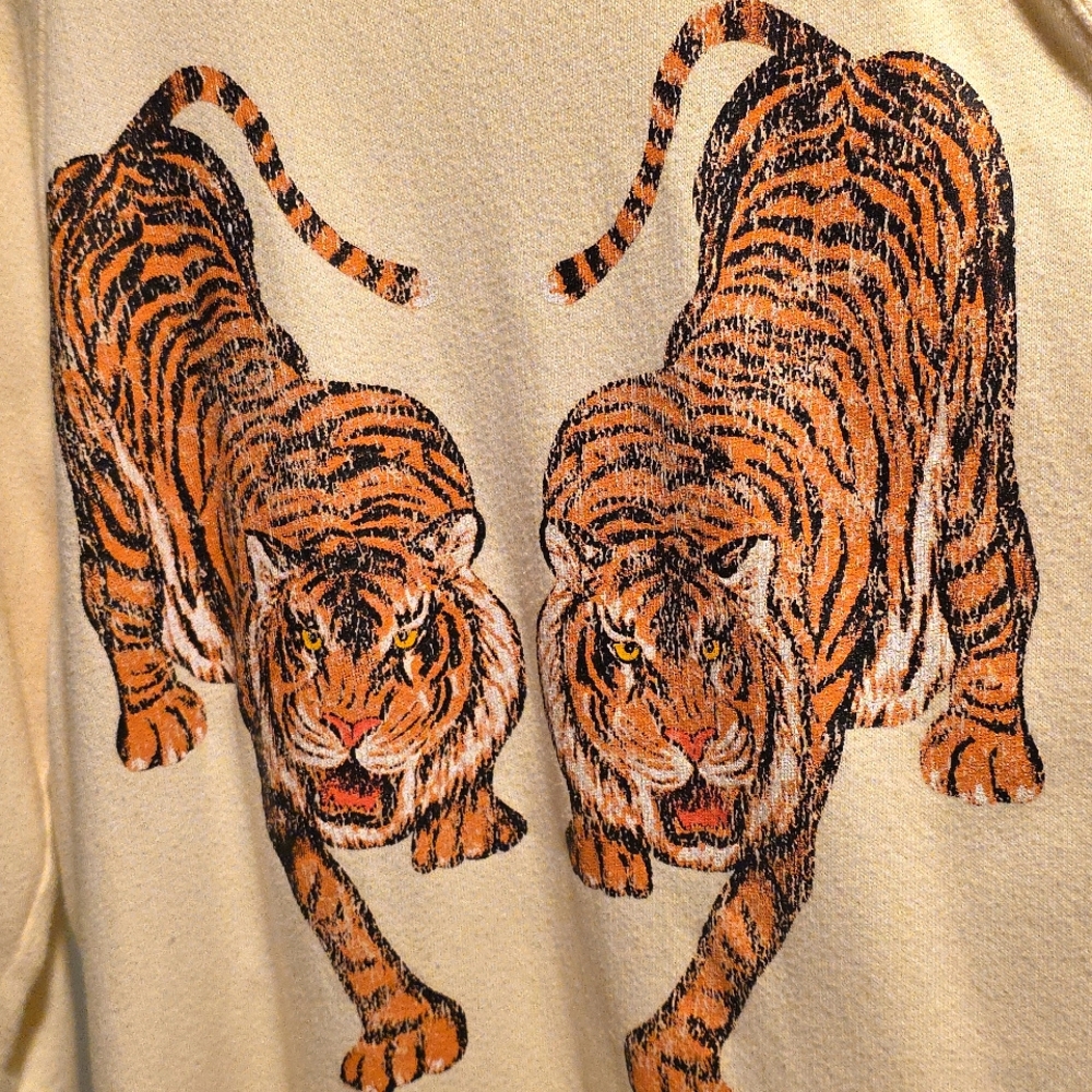 Show Me Your Mumu - Cream Sweatshirt with Tiger Print 🐯🐅